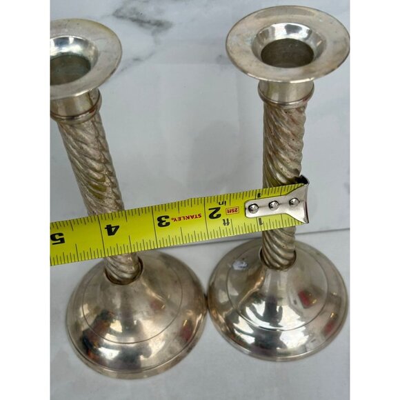 International Handmade Silverplated India Set of Candle Stick Holders Home Decor - Picture 5 of 9